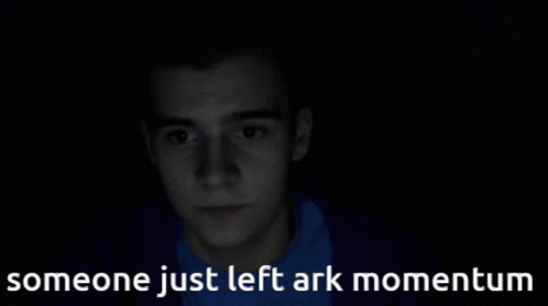 Person Left Ark Momentum Text Above GIF