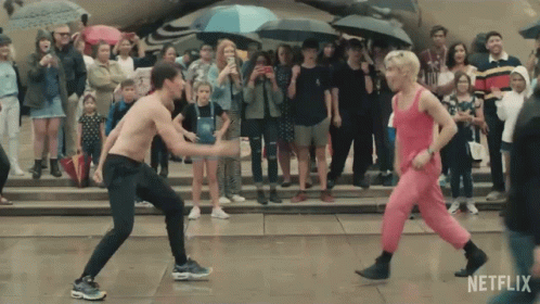 Someone Two Guys Street Dancing GIF