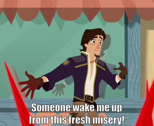 someone wake me up from this fresh misery cartoon
