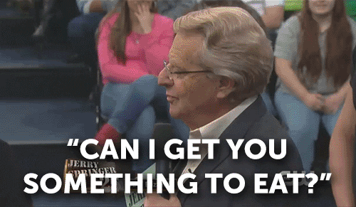 Something To Eat Jerry Springer GIF