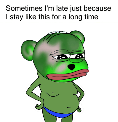 Sometimes Im Late Staring GIF