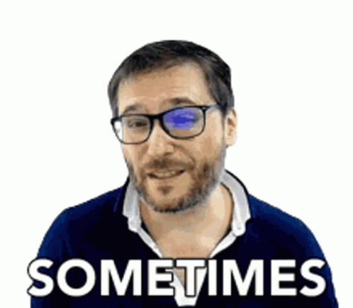 Sometimes Man In Glasses GIF