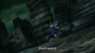 Son Goku Releases Extreme Power Over 9000 GIF