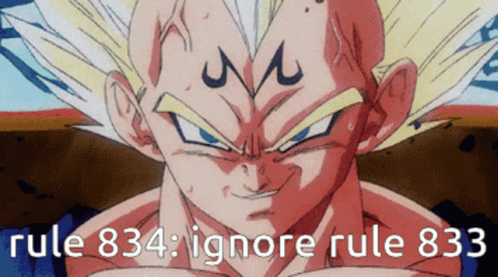 Son Goku Rule 834 Ignore 833 Over 9000 GIF