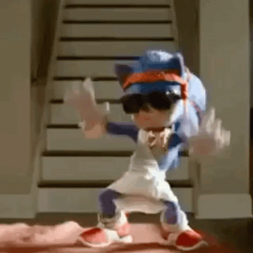 Sonic 2 Adorable Dancing Moves GIF
