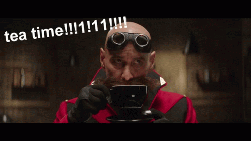 Sonic 2 Doctor Eggman Tea Time GIF