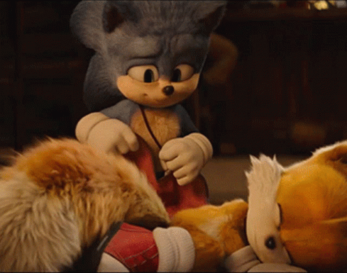 Sonic 2 Sleeping Moment GIF