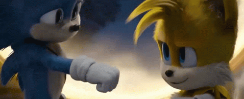 Sonic 2 Tails Fist Bump GIF