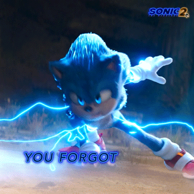 Sonic 2 You Forgot Unstoppable GIF