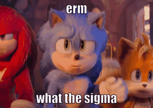 Sonic And Knuckles Saying What The Sigma GIF