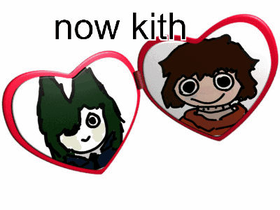 Sonic and Shadow in Hearts Saying Now Kiss
