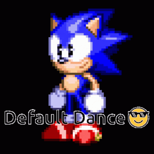 Sonic Default Dance GIF