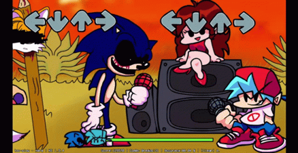 Sonic Exe Friday Night Funkin Party GIF