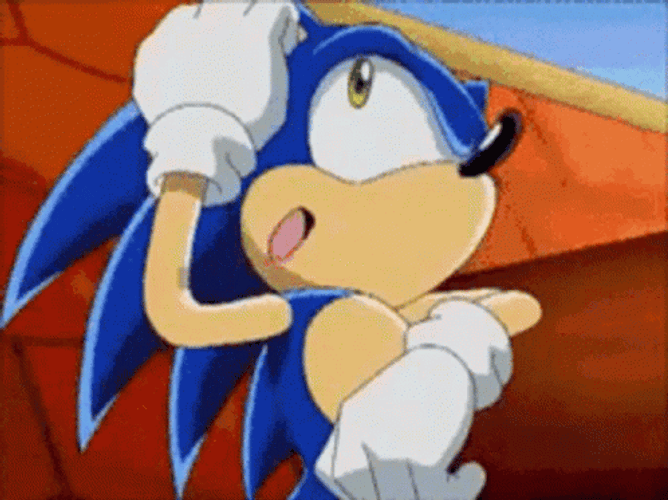 Sonic Exe The Hedgehog Shocked GIF