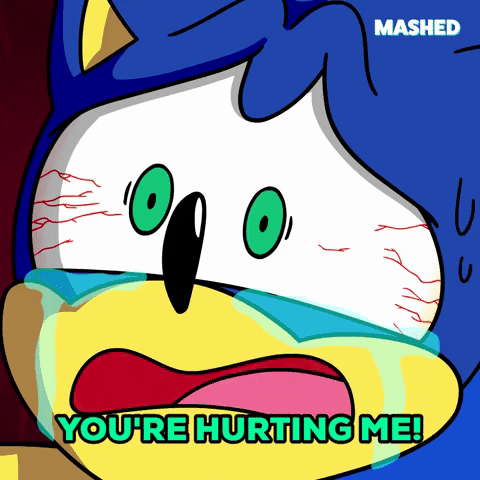 Sonic Got Hurt That He Cries GIF