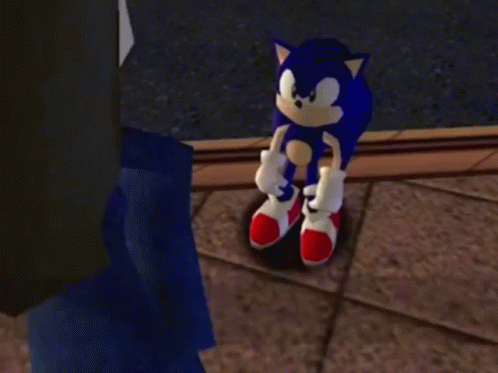Sonic Hedgehog Saying Whoa That's Interesting But Don't Care