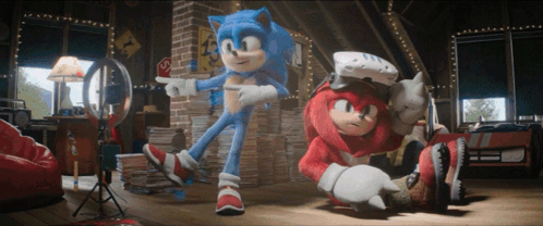 Sonic Knuckles Dancing Show GIF