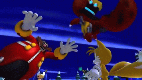 Sonic Lost World Dr Eggman Floating GIF