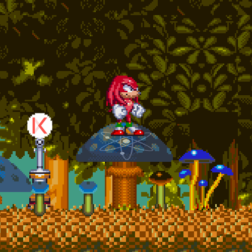 Sonic Lost World Knuckles Jumping GIF