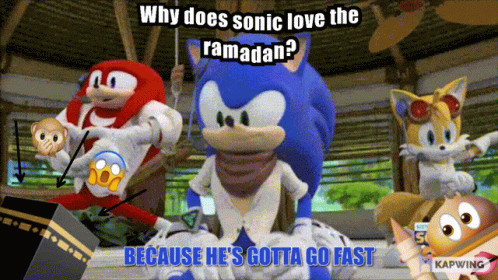 Sonic Love The Ramadan GIF