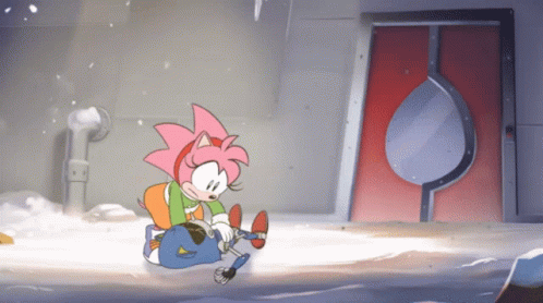 Sonic Mania Amy Rose Ribbon GIF