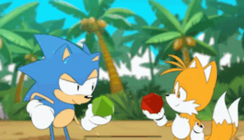 Sonic Mania Sonic Hedgehog And Tails Cheers GIF