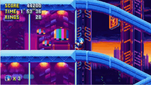 Sonic Mania Video Game Rolling GIF