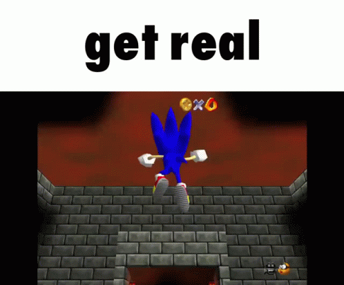 Sonic Meme Get Real GIF