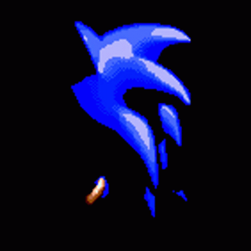 Sonic Meme Slowly Turning Towards Screen GIF