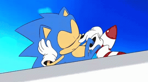 Sonic Peace Sign Wink GIF