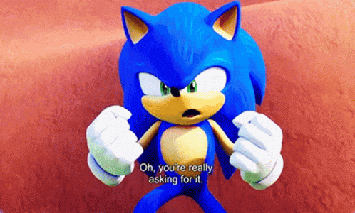 Sonic Prime Oh You're Really Asking For It GIF