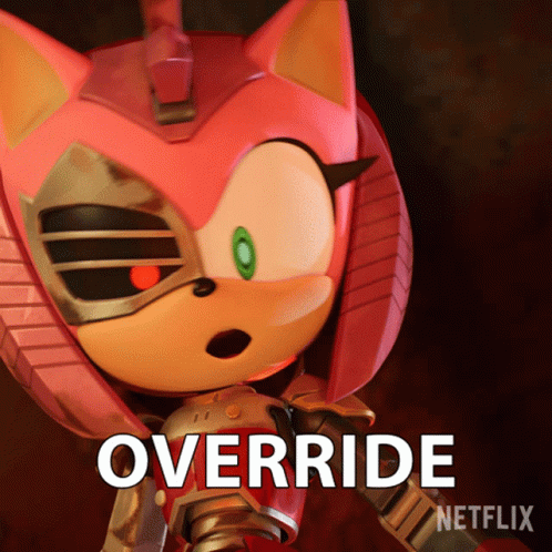 Sonic Prime Rusty Rose Override GIF