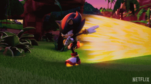 Sonic Prime Skating On The Ground GIF