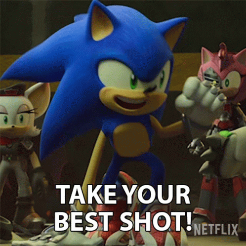Sonic Prime Take Your Best Shot GIF