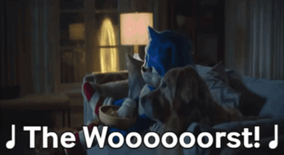 Sonic Singing The Worst GIF
