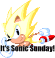 Sonic Sunday Sonic Week Day Sticker GIF