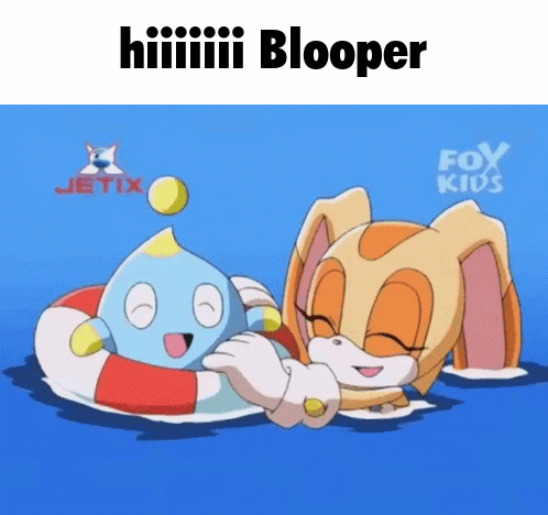 Sonic the Hedgehog and Cream Playing in Water