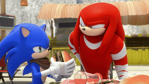Sonic the Hedgehog and Knuckles the Echidna Table