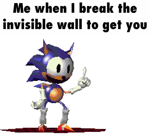 Sonic the Hedgehog Breaking Invisible Wall