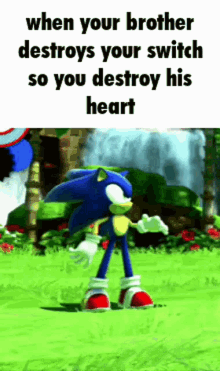 Sonic The Hedgehog Brother Switch Break Dance GIF