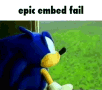 Sonic The Hedgehog Epic Embed Fail Fly GIF
