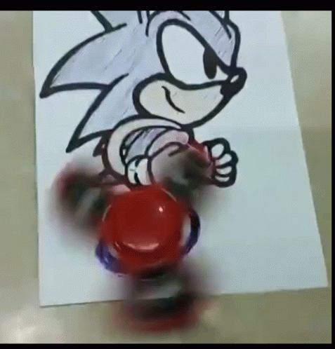 Sonic The Hedgehog Fidget Spinner GIF