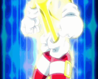 Sonic the Hedgehog Holding Golden Sword