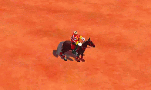 Sonic The Hedgehog Is Riding A Horse In A Video Game GIF