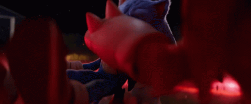 Sonic The Hedgehog Knuckles Fight Straggle GIF