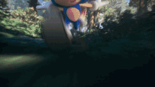Sonic The Hedgehog Running Fast Blue Aura GIF