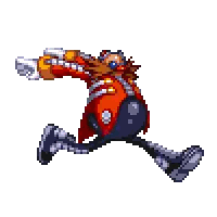 Sonic the Hedgehog Running Pixel Art