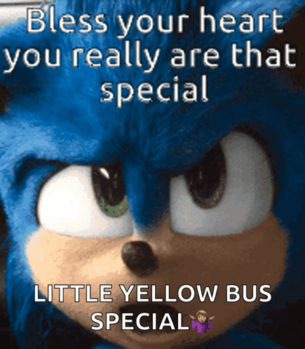 Sonic the Hedgehog Saying Bless Your Heart