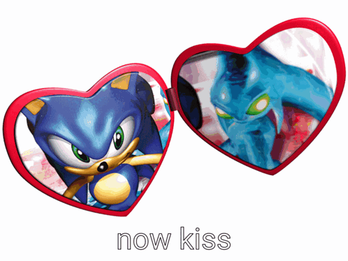 Sonic the Hedgehog Saying Now Kiss