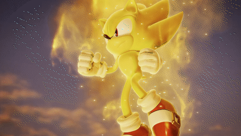 Sonic the Hedgehog Standing in Front of Fire